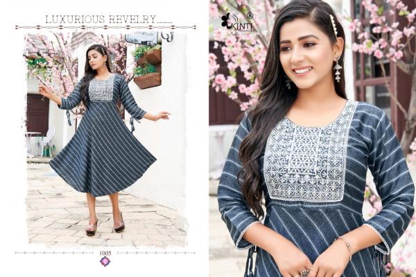 Kinti Laheriya Fancy Wear Rayon Anarkali Kurti Collection